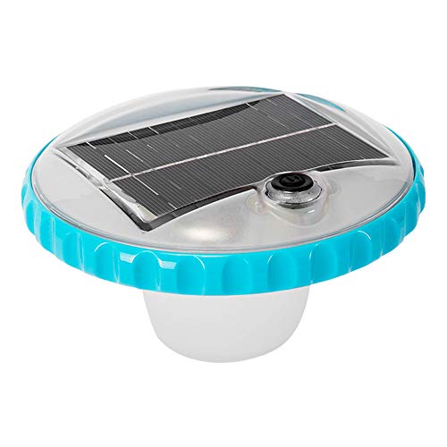 Luz LED flotante carga solar para piscinas